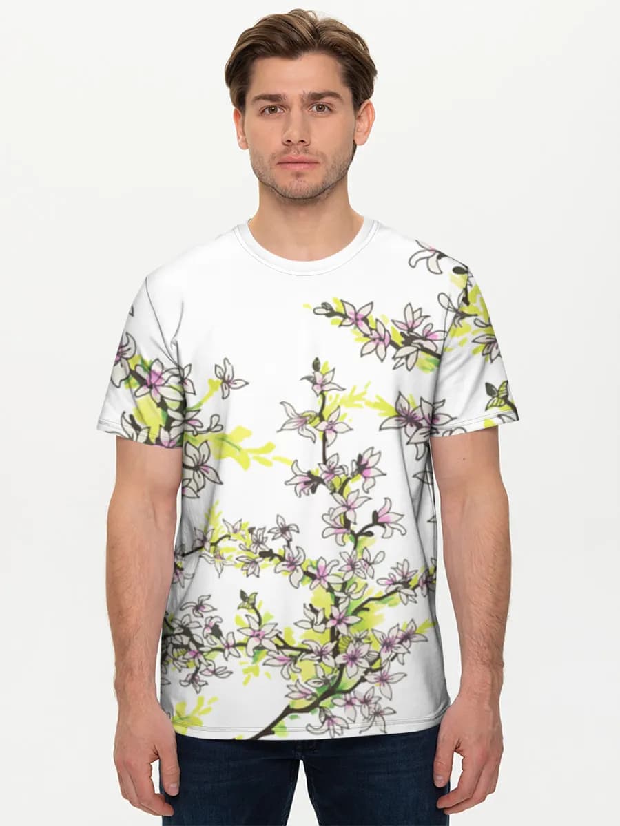 Camiseta básica de algodón para hombre