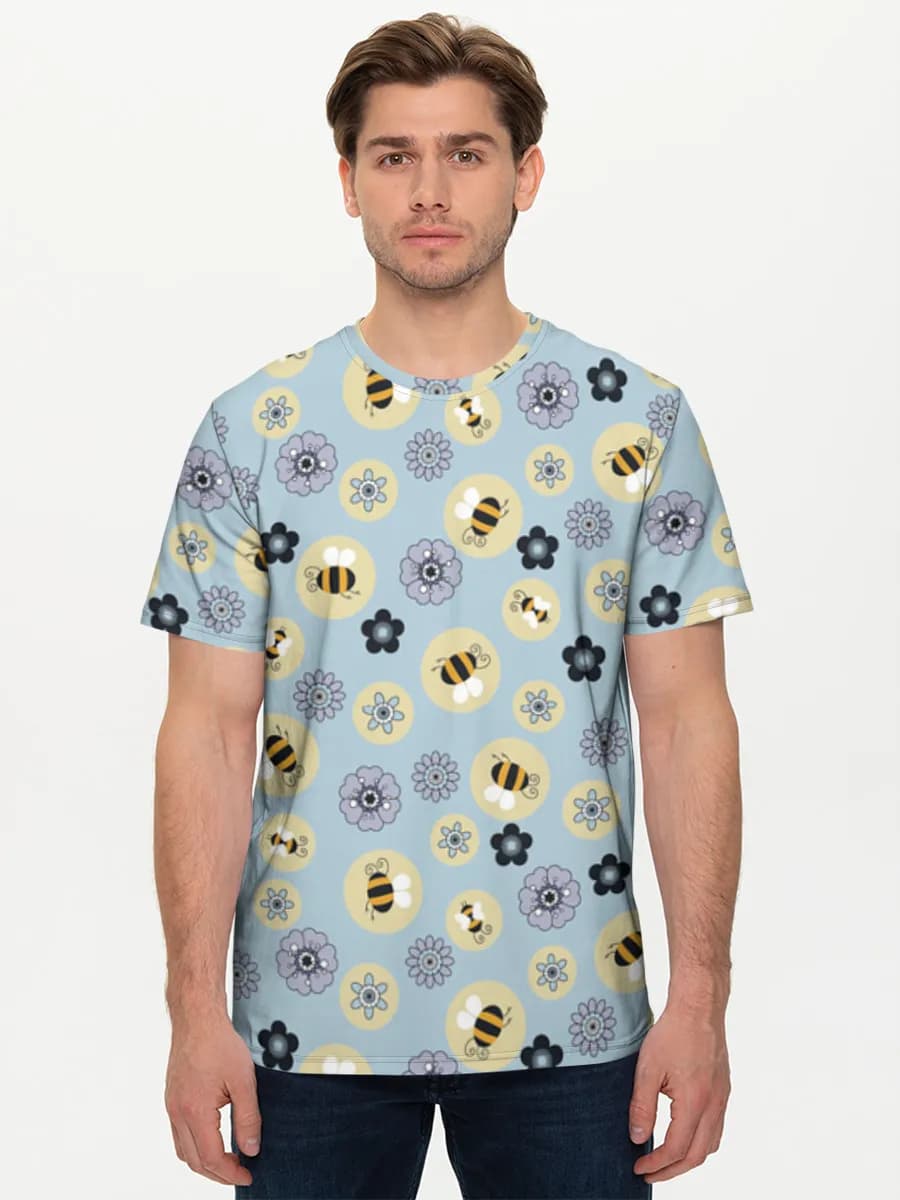 Camiseta básica de algodón para hombre