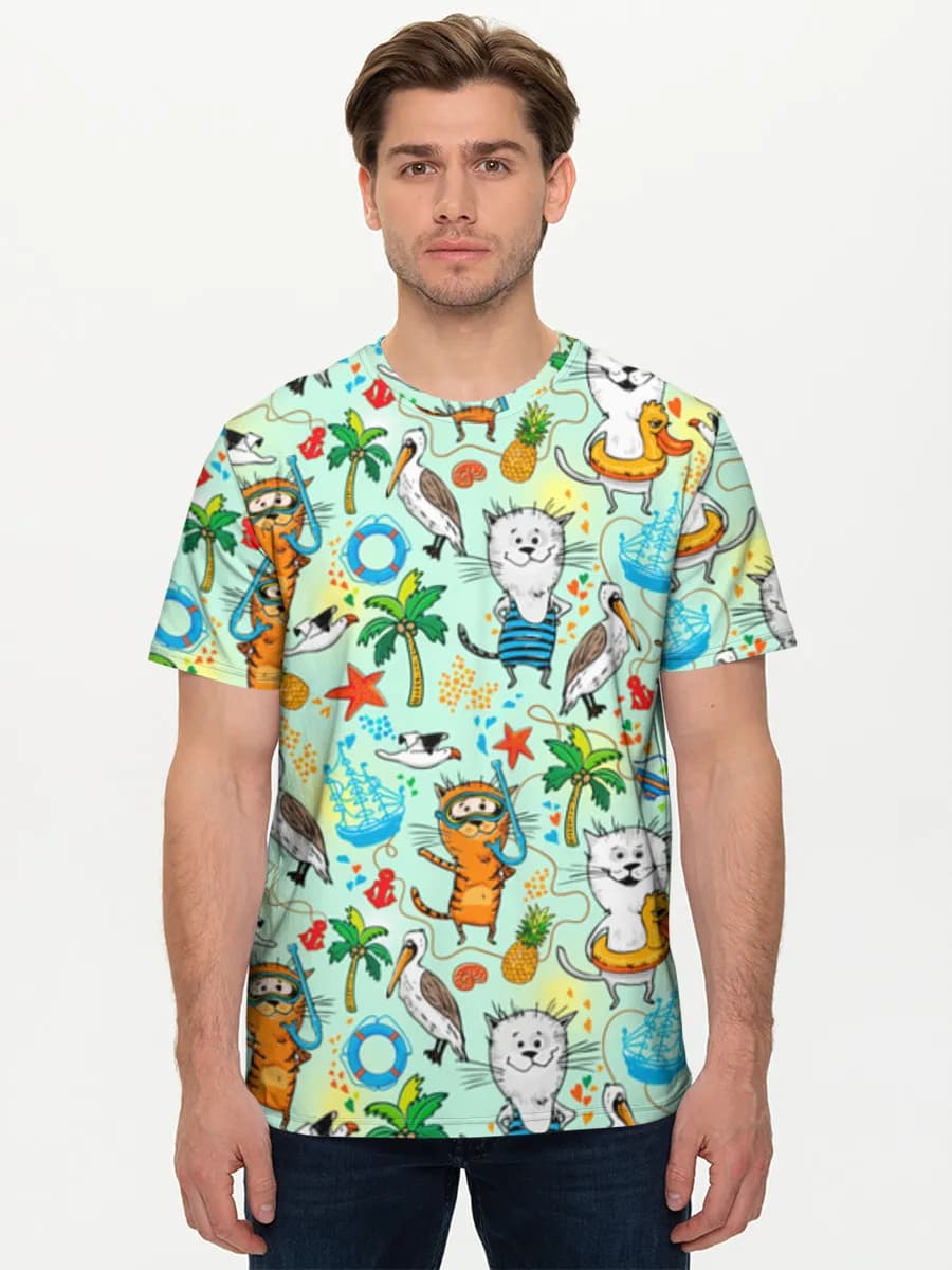 Men's basic cotton T-shirt