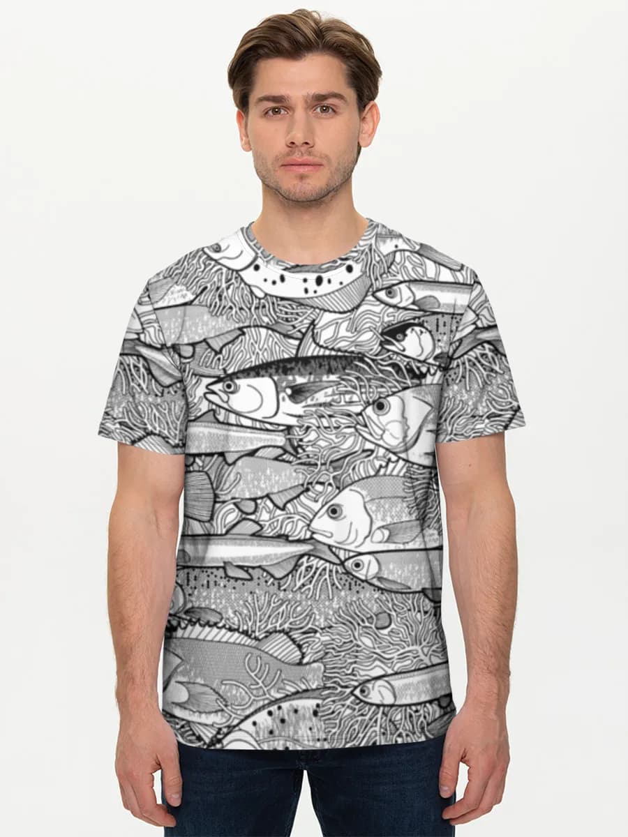 Men's basic cotton T-shirt