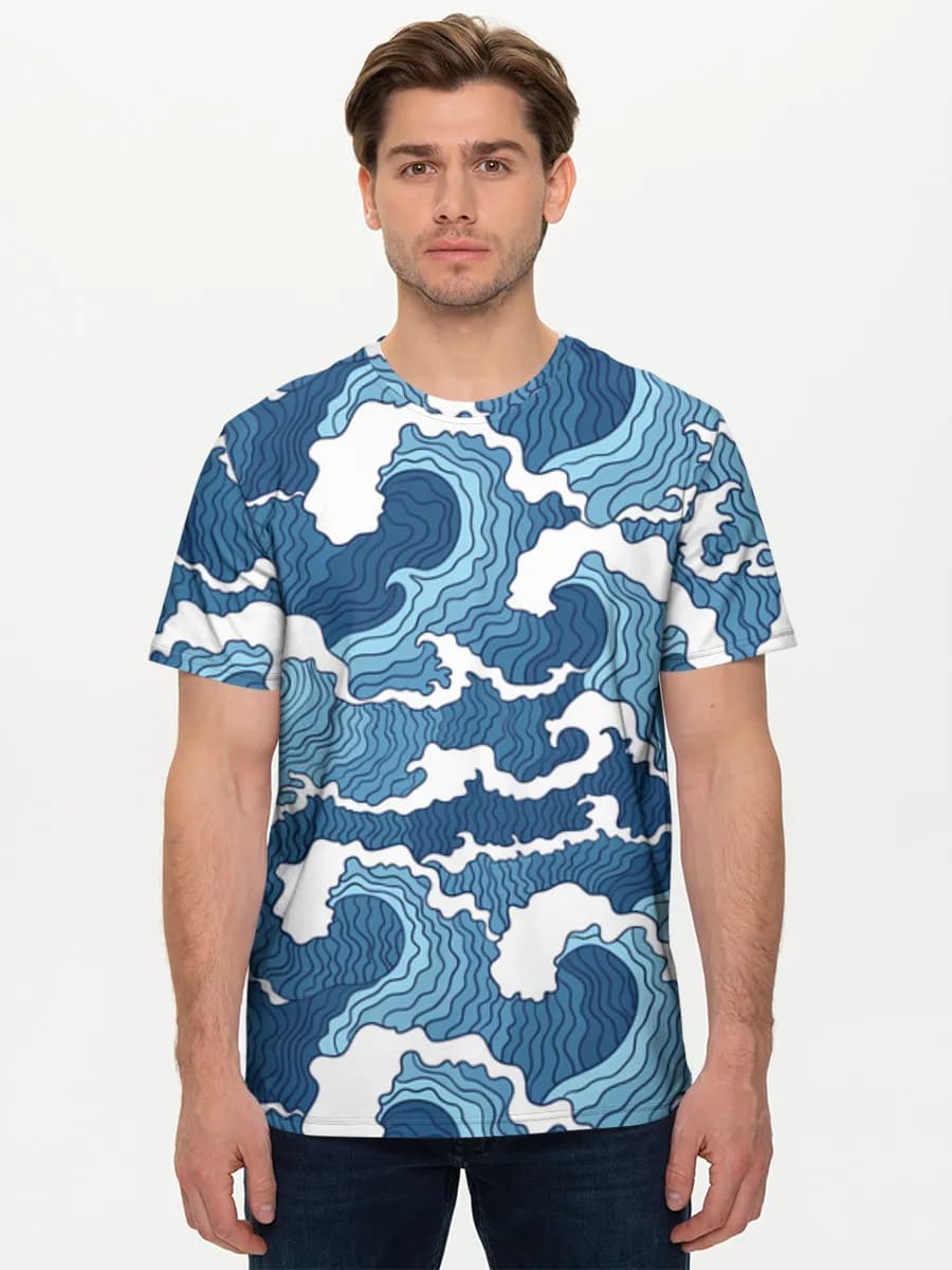 Camiseta básica de algodón para hombre