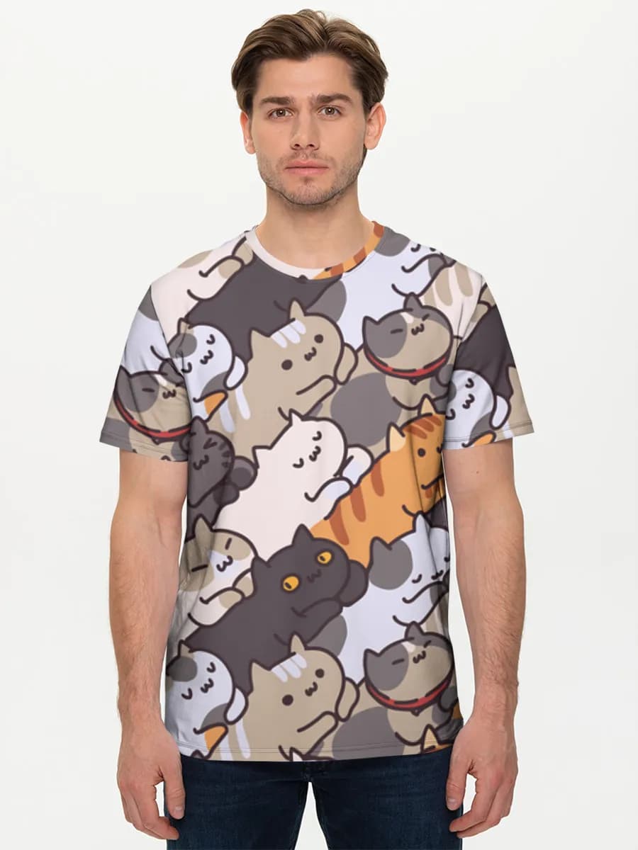 Camiseta básica de algodón para hombre