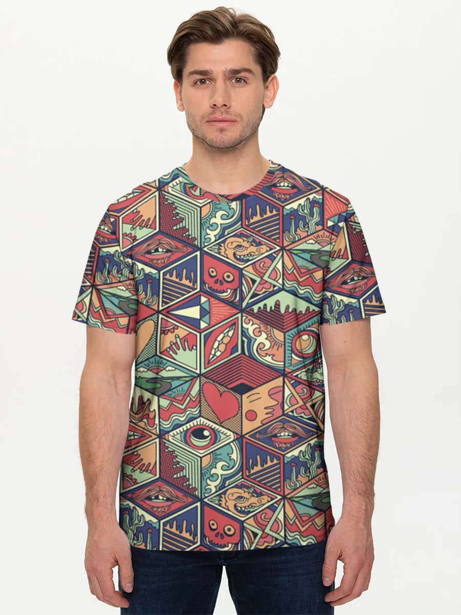 Men's basic cotton T-shirt