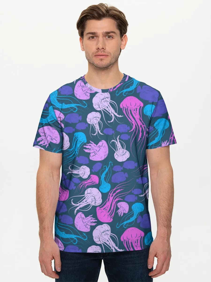 Camiseta básica de algodón para hombre