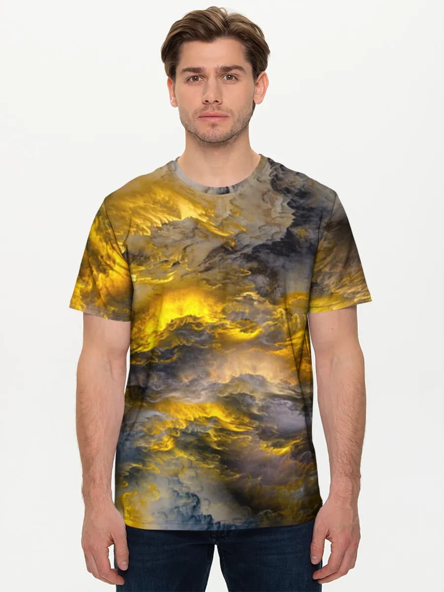 Camiseta básica de algodón para hombre