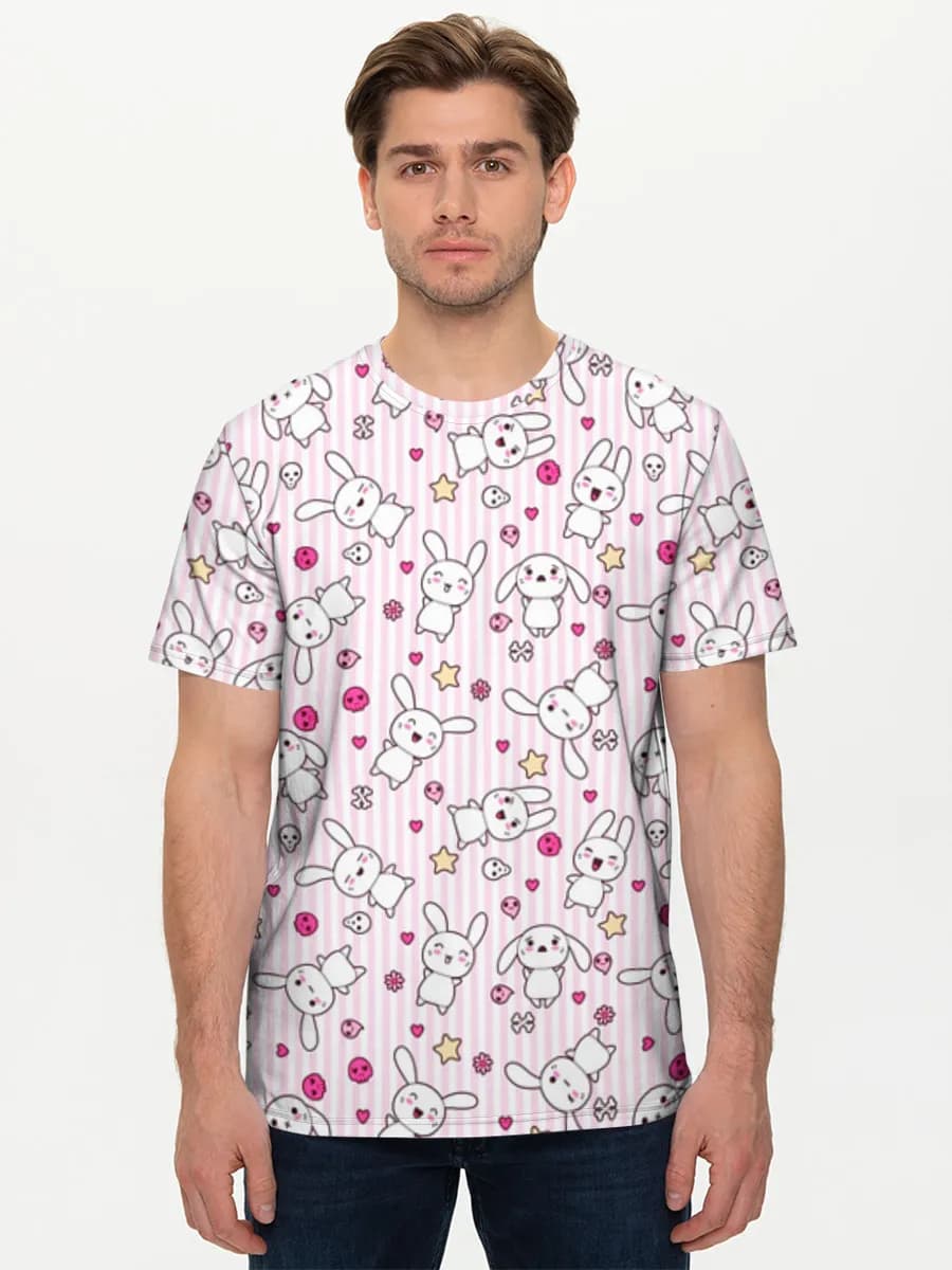 メンズ ベーシック コットンTシャツ