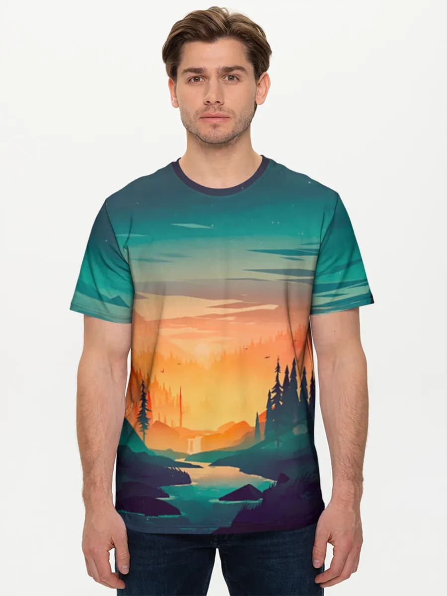Men's basic cotton T-shirt