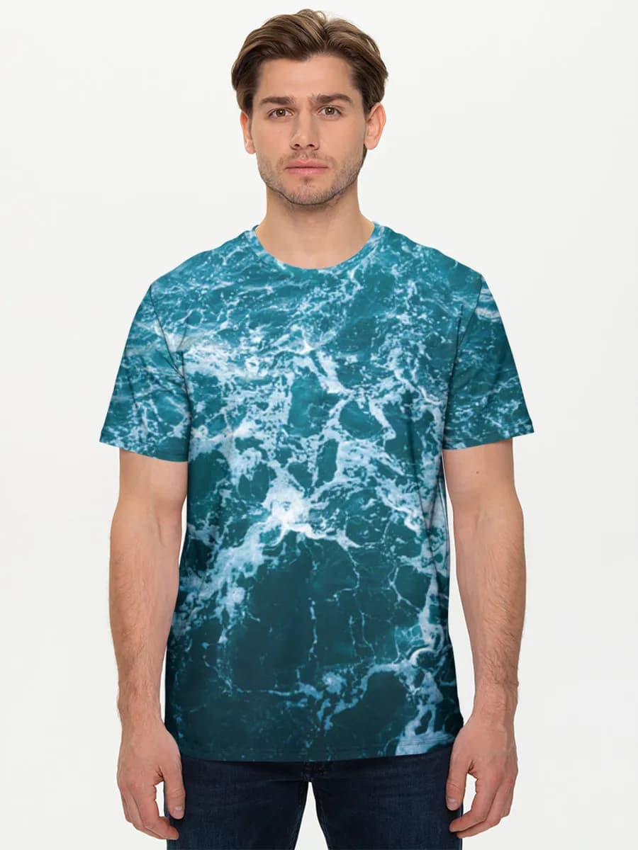 Camiseta básica de algodón para hombre