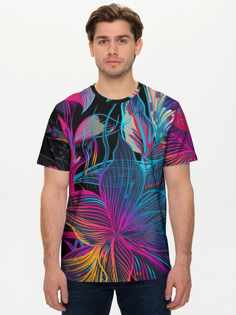 Camiseta básica de algodón para hombre