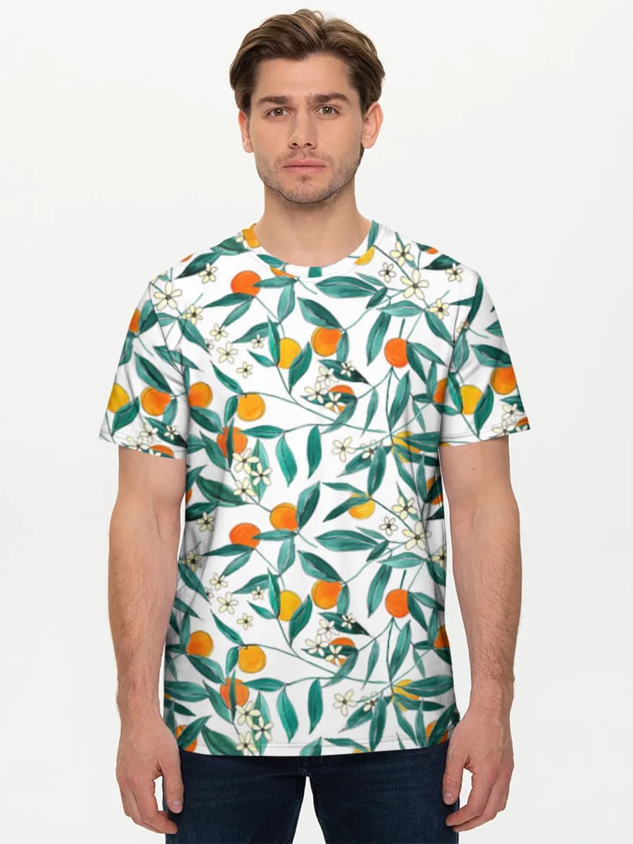 Camiseta básica de algodón para hombre
