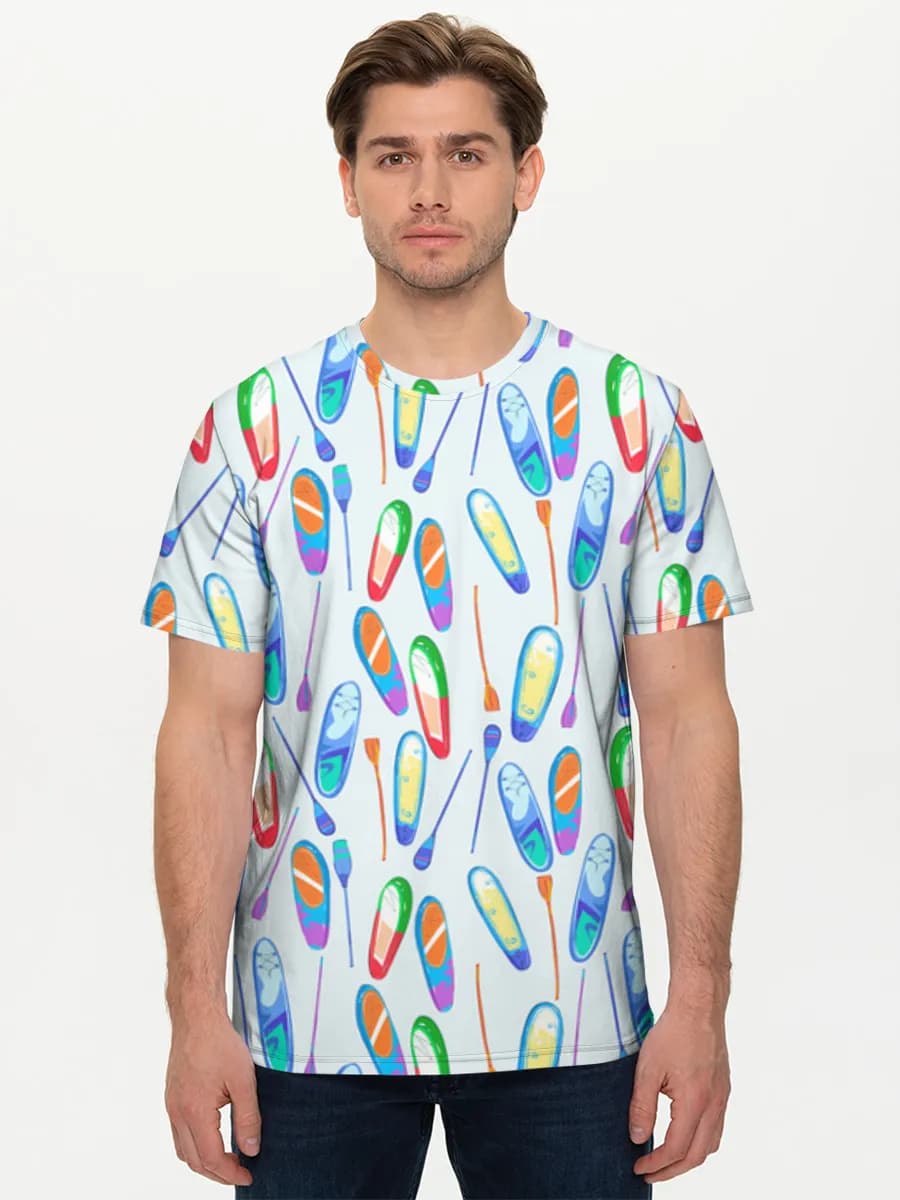 Camiseta básica de algodón para hombre