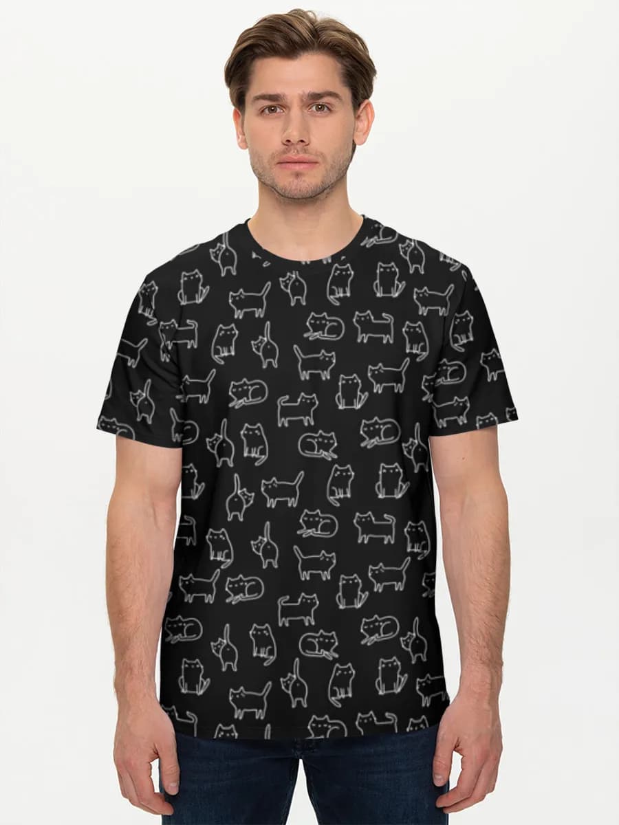 Camiseta básica de algodón para hombre
