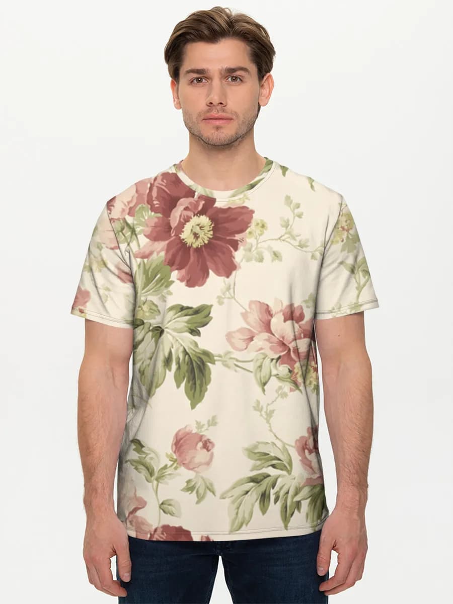 Camiseta básica de algodón para hombre