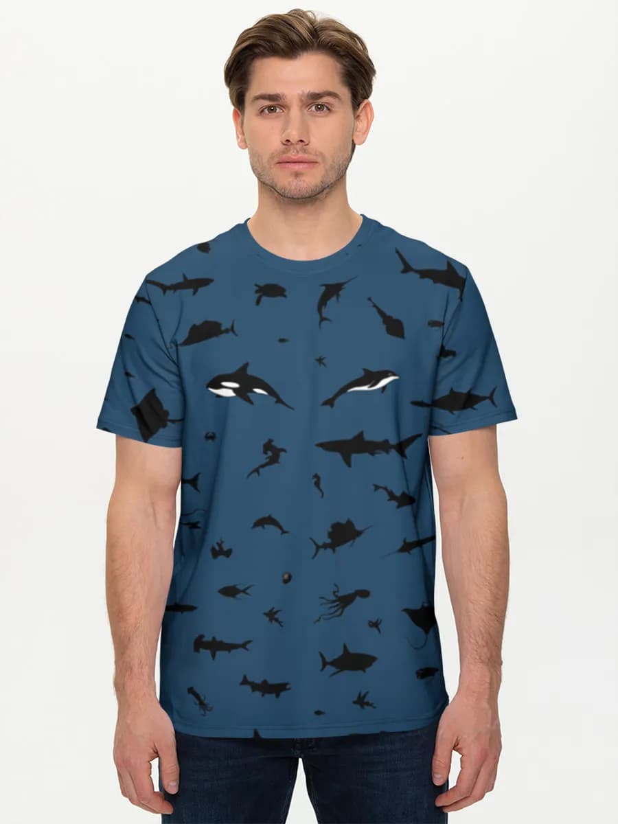 Herren Basic Baumwoll T-Shirt