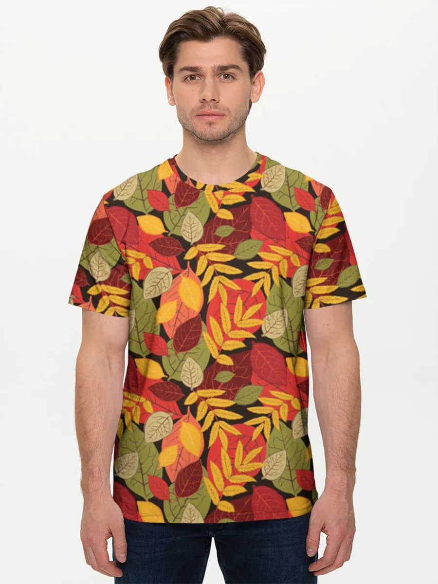 メンズ ベーシック コットンTシャツ