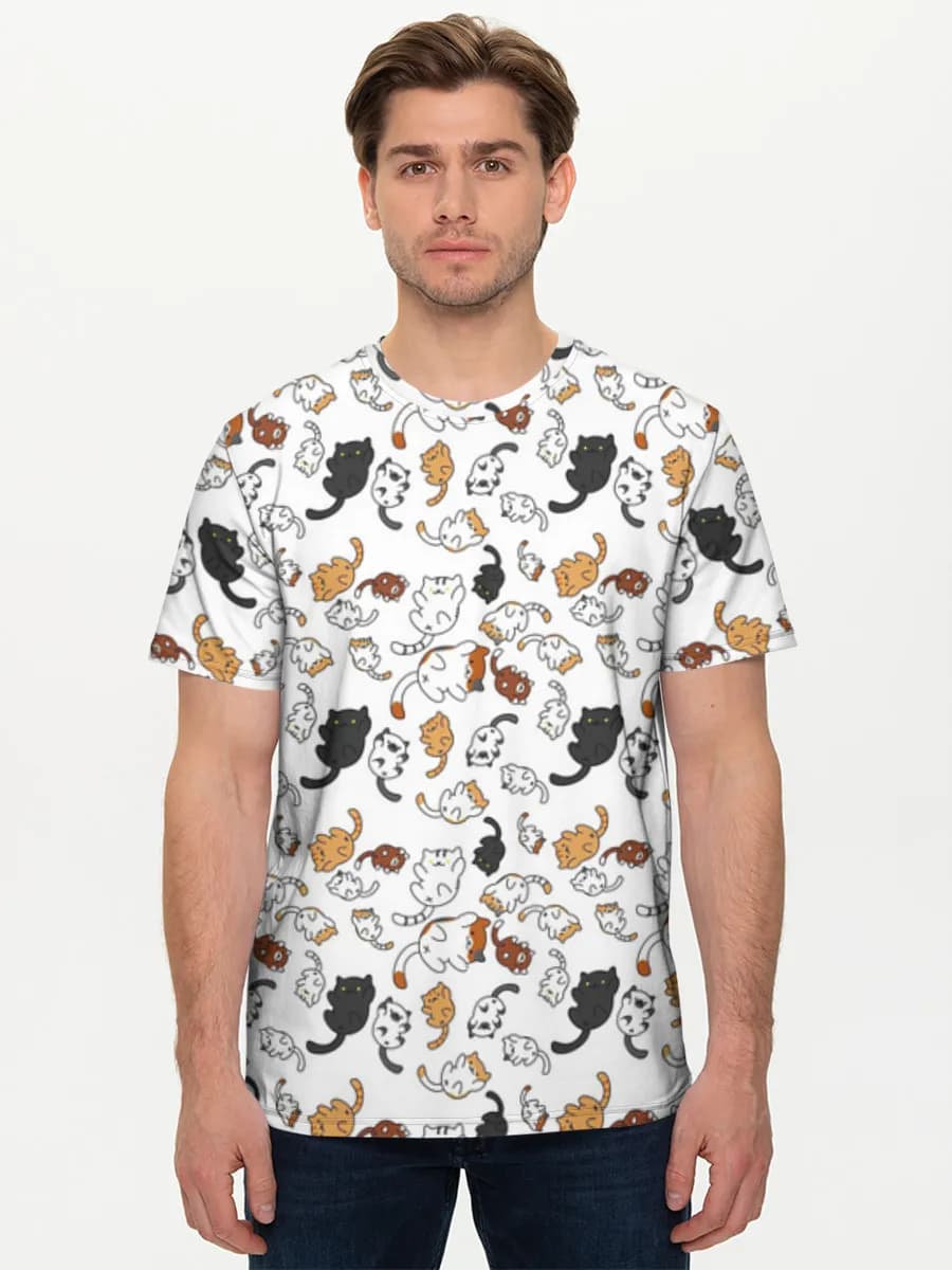 Camiseta básica de algodón para hombre