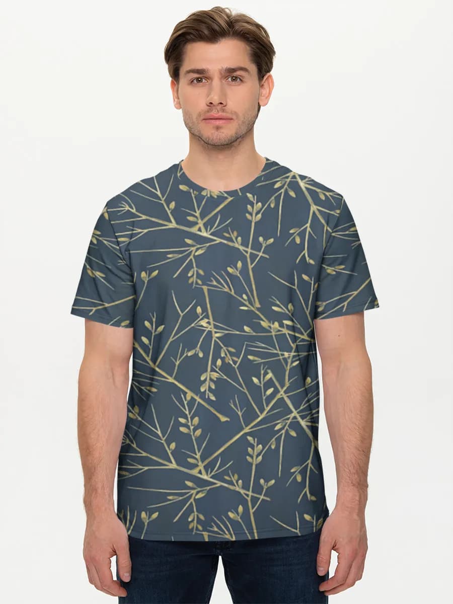 Camiseta básica de algodón para hombre
