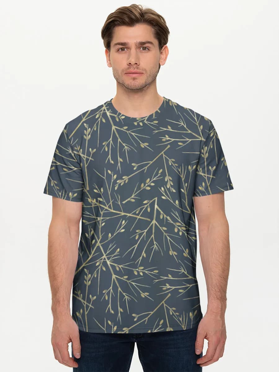 Camiseta básica de algodón para hombre