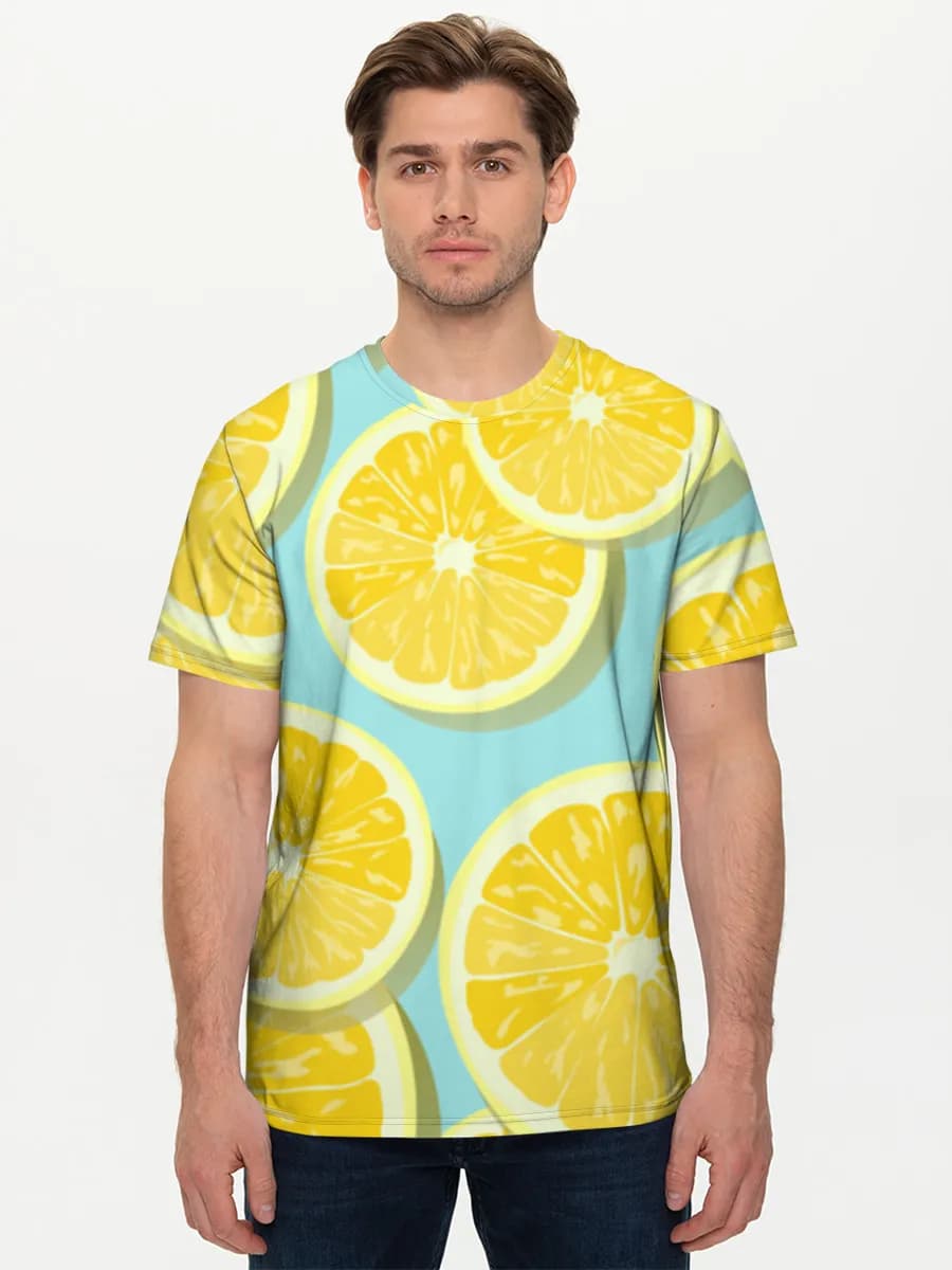メンズ ベーシック コットンTシャツ