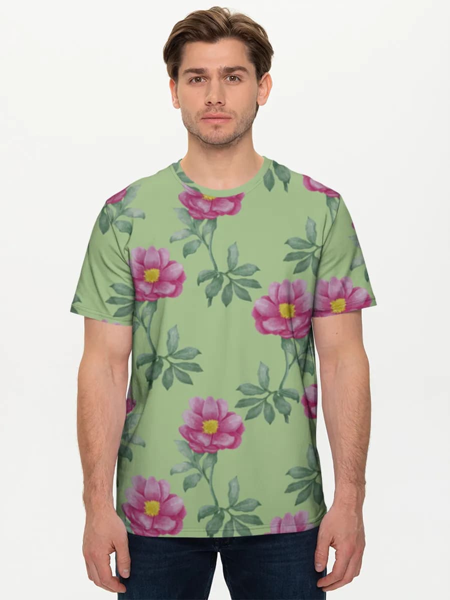 Camiseta básica de algodón para hombre