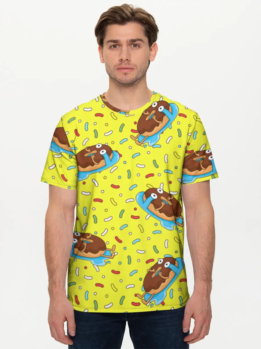 Camiseta básica de algodón para hombre