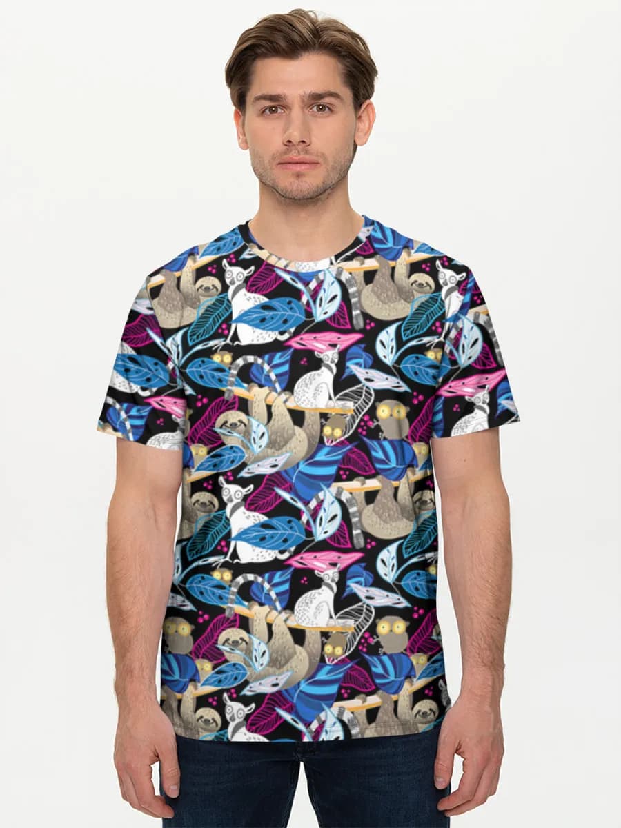 メンズ ベーシック コットンTシャツ