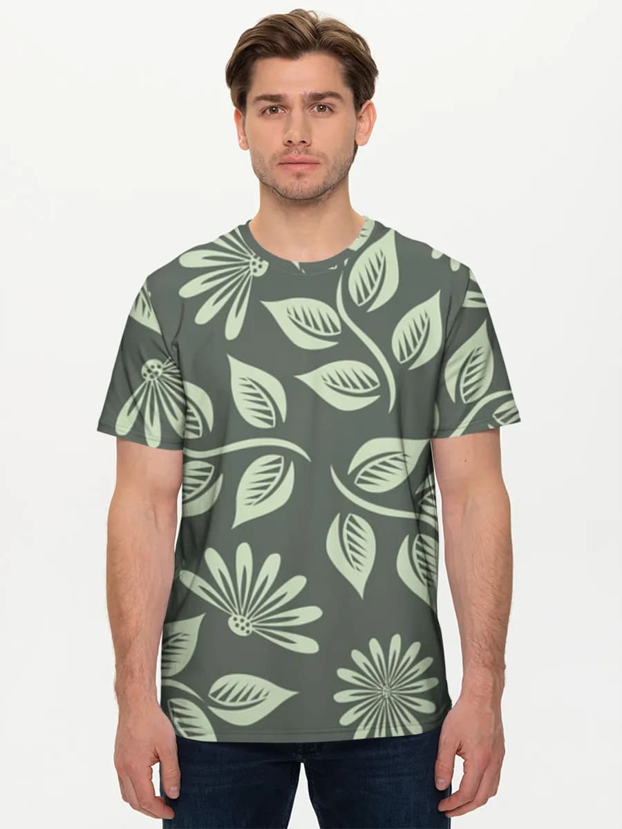 Camiseta básica de algodón para hombre