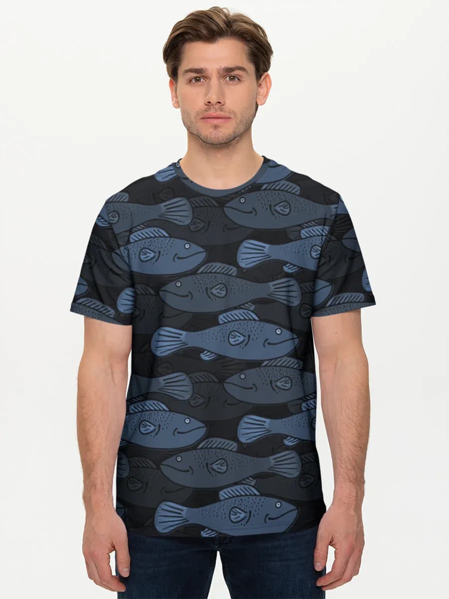 Camiseta básica de algodón para hombre
