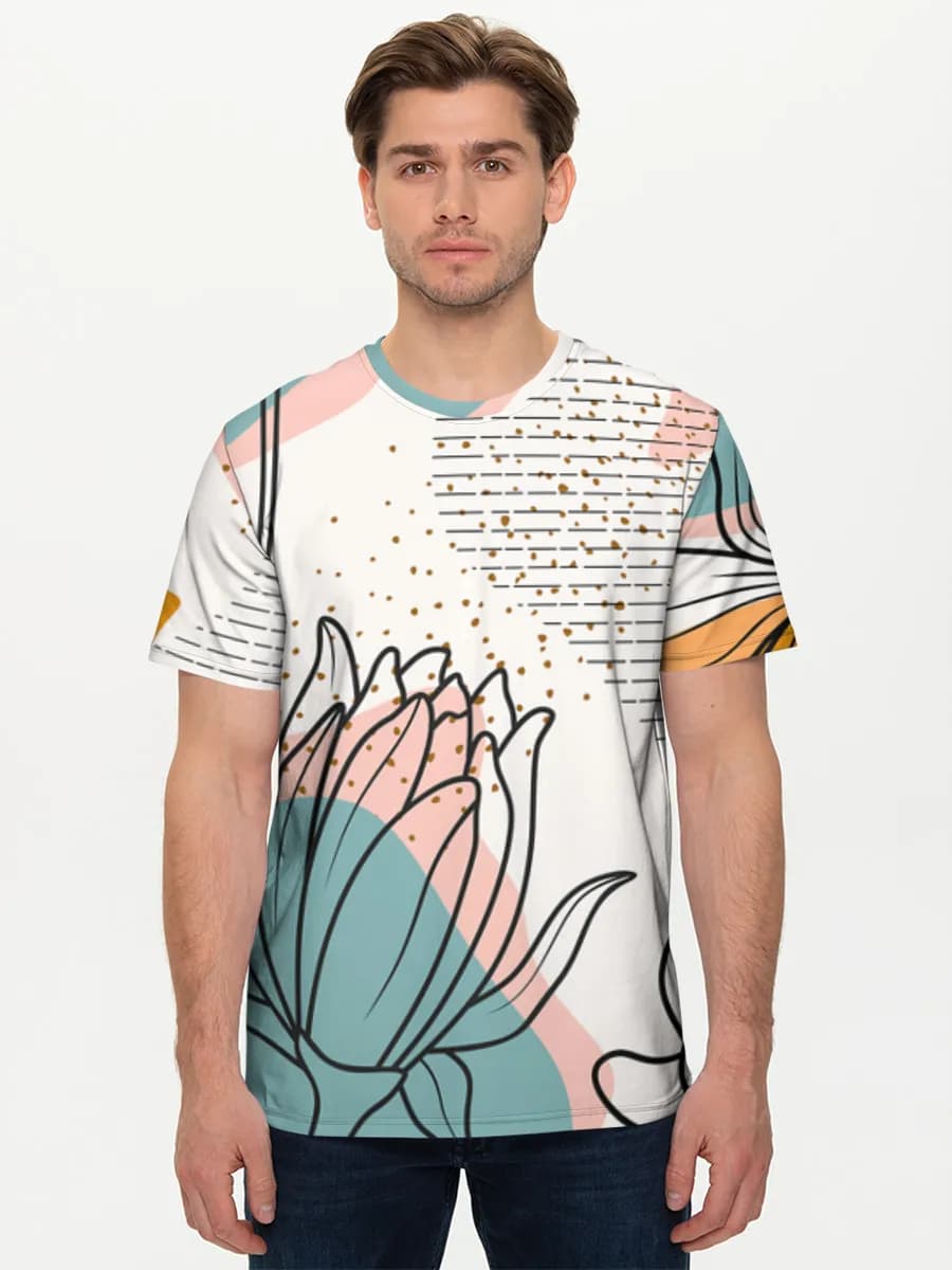 Herren Basic Baumwoll T-Shirt