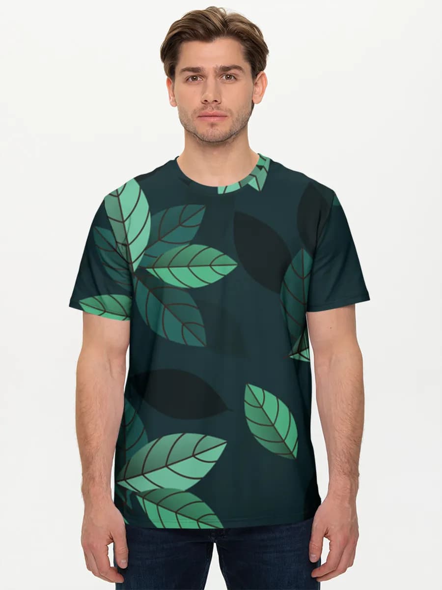 Camiseta básica de algodón para hombre