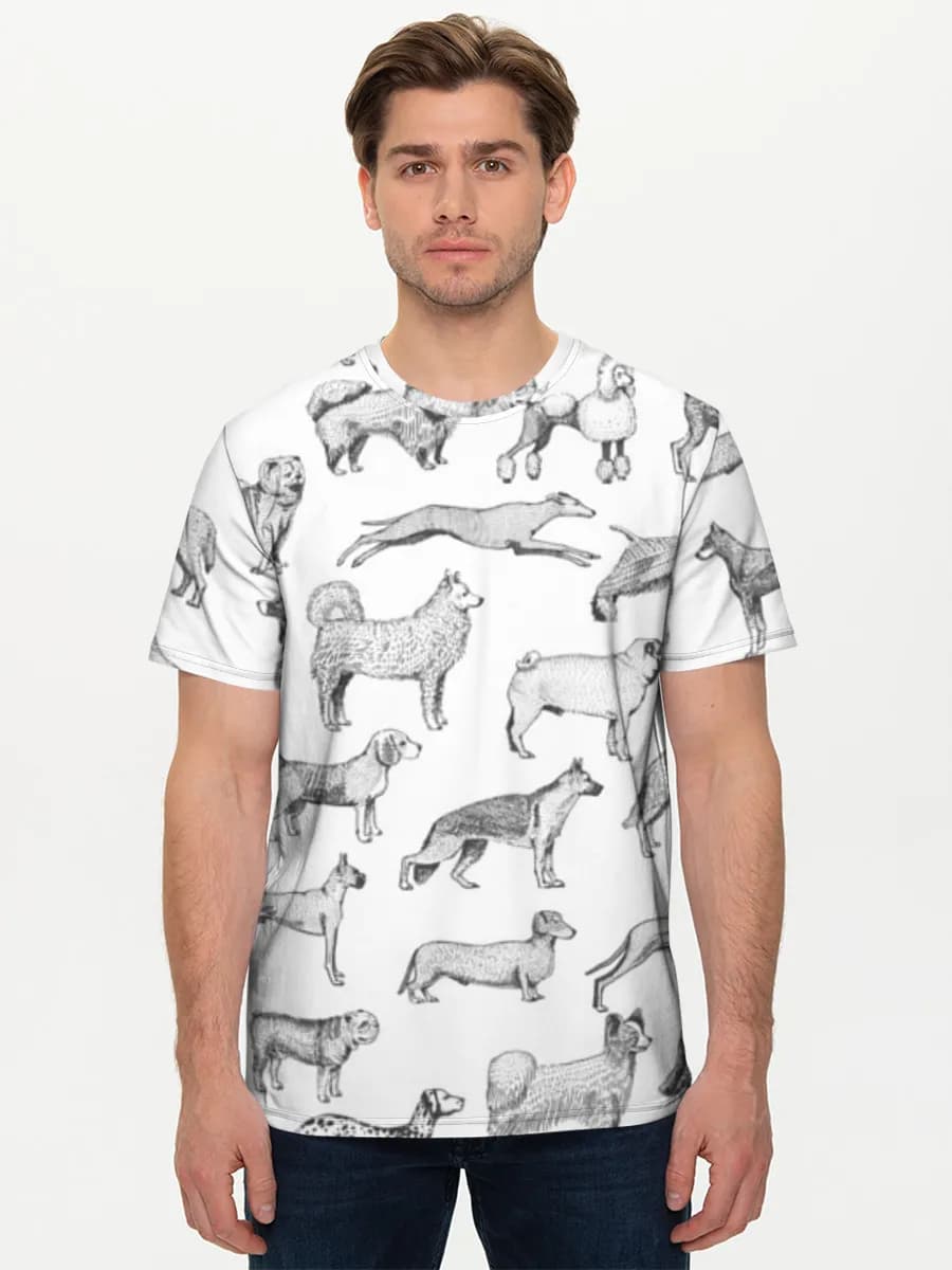 メンズ ベーシック コットンTシャツ
