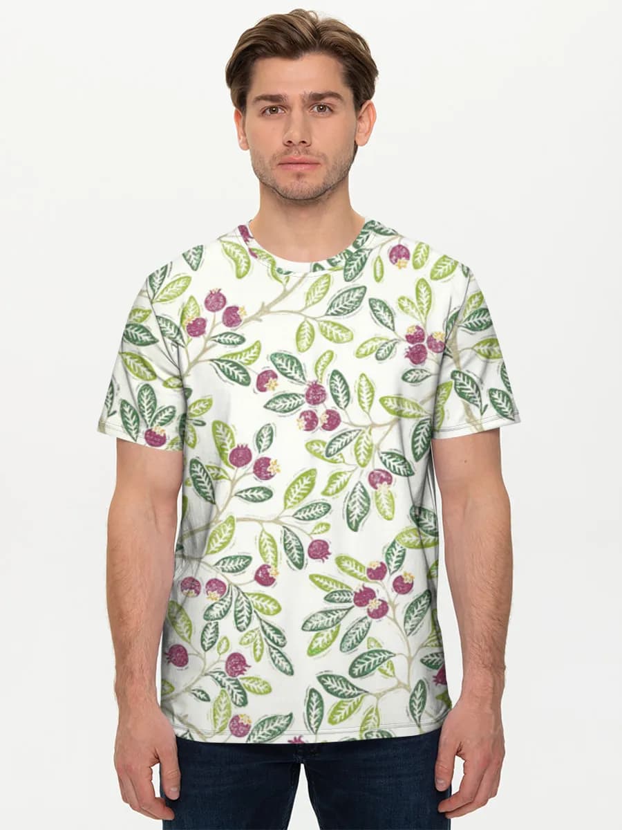 Camiseta básica de algodón para hombre