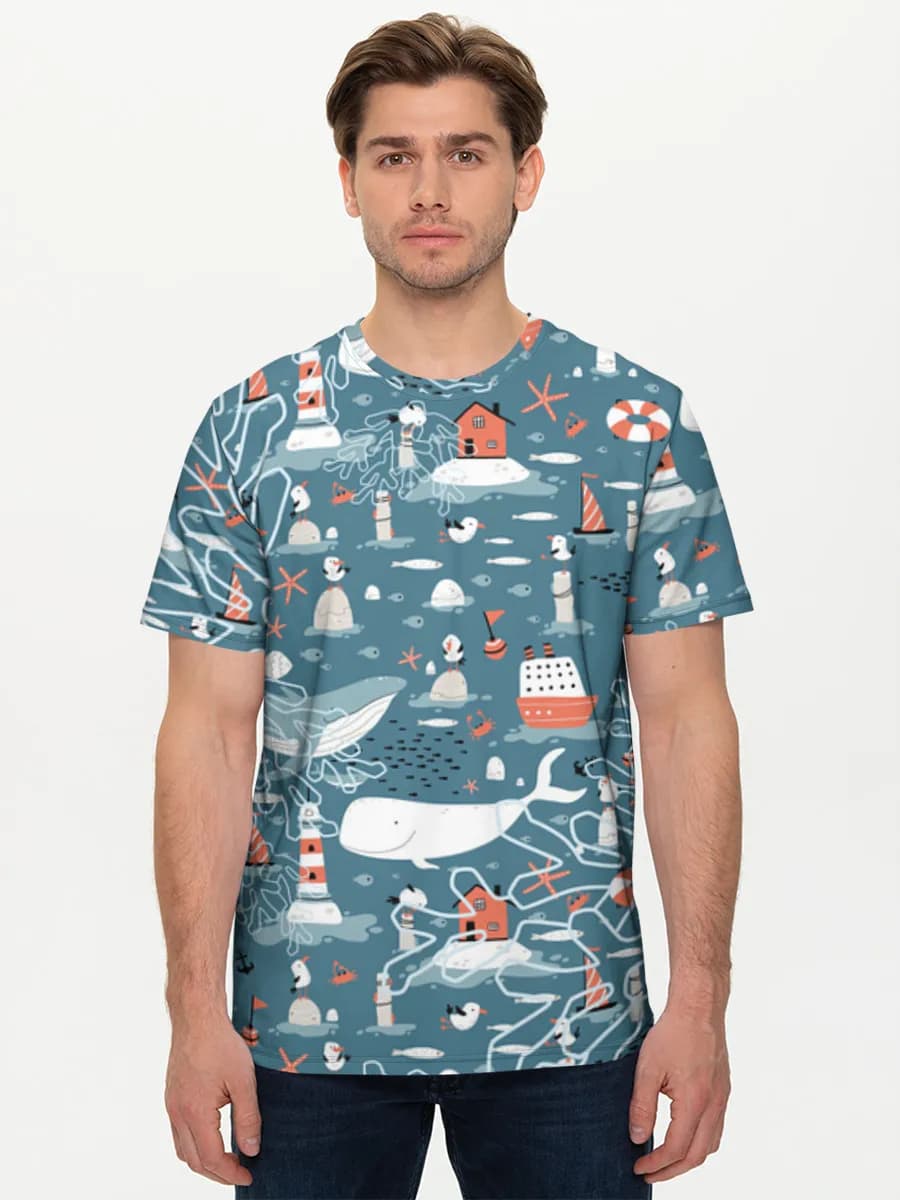 Men's basic cotton T-shirt