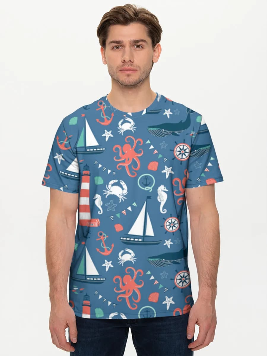 Men's basic cotton T-shirt