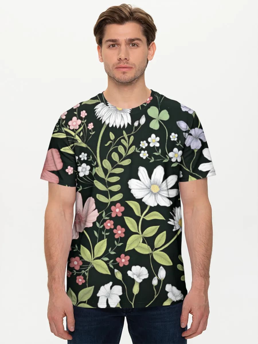 Herren Basic Baumwoll T-Shirt