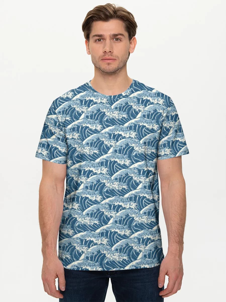 Camiseta básica de algodón para hombre