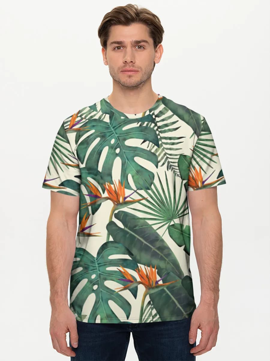 Men's basic cotton T-shirt