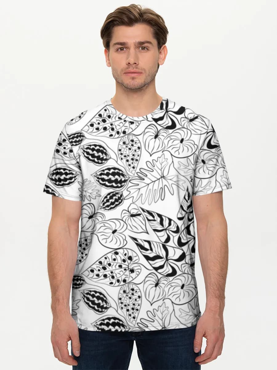 Camiseta básica de algodón para hombre