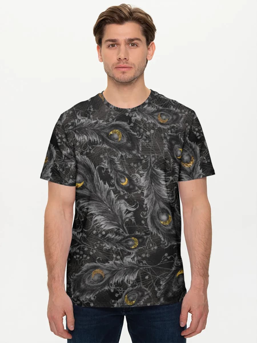 メンズ ベーシック コットンTシャツ