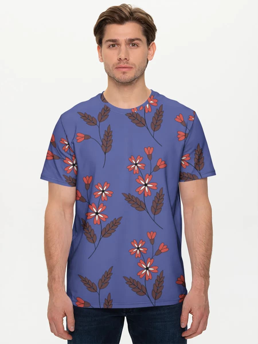 Camiseta básica de algodón para hombre