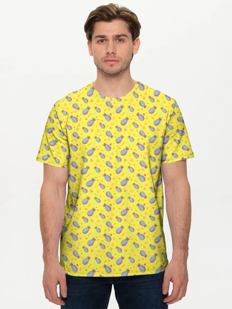 メンズ ベーシック コットンTシャツ