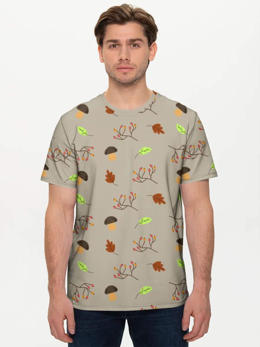 メンズ ベーシック コットンTシャツ