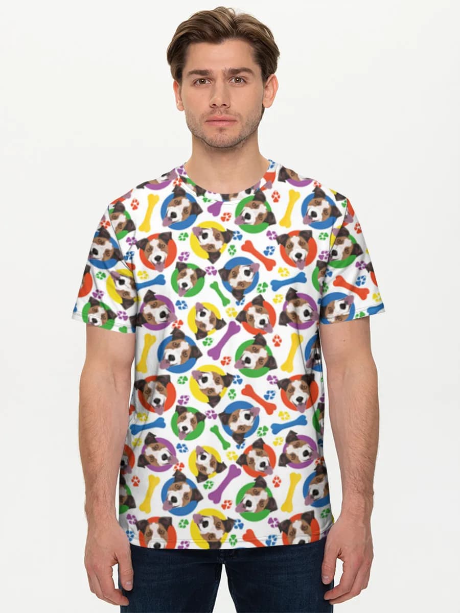 Camiseta básica de algodón para hombre