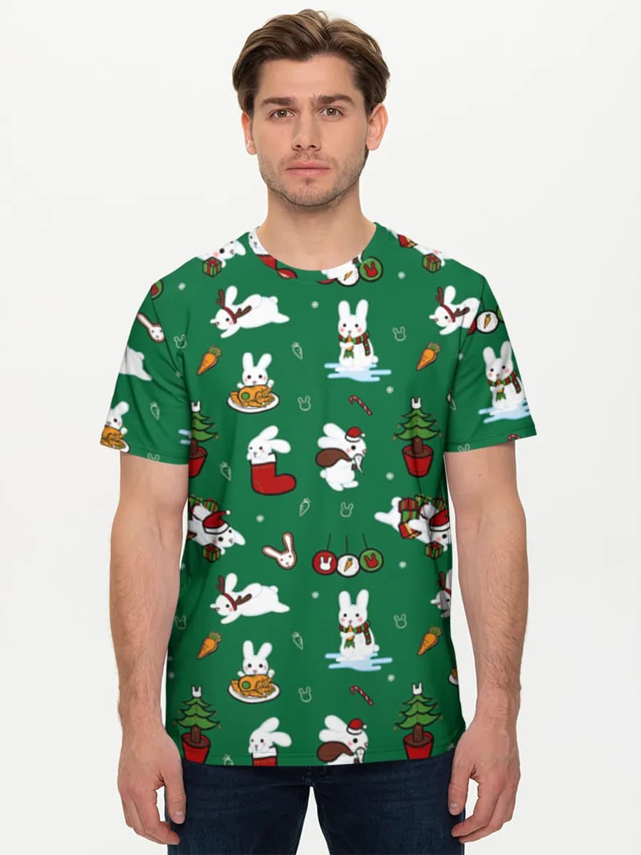 Camiseta básica de algodón para hombre