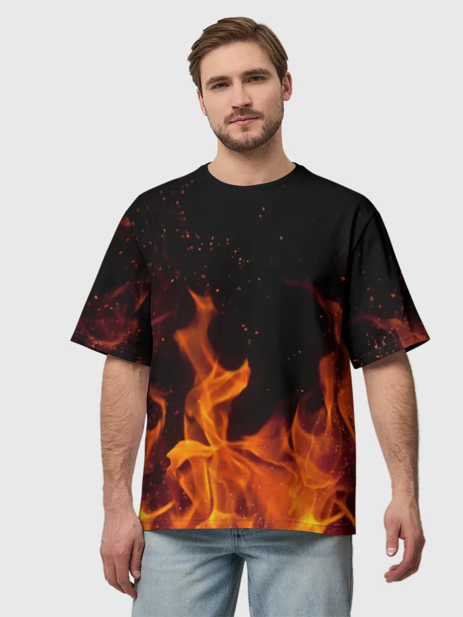 Men's oversized cotton T-shirt