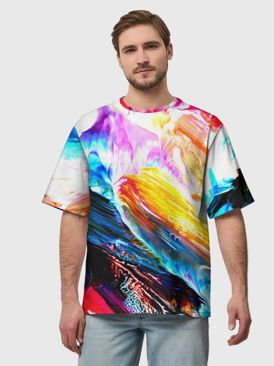 Men's oversized cotton T-shirt