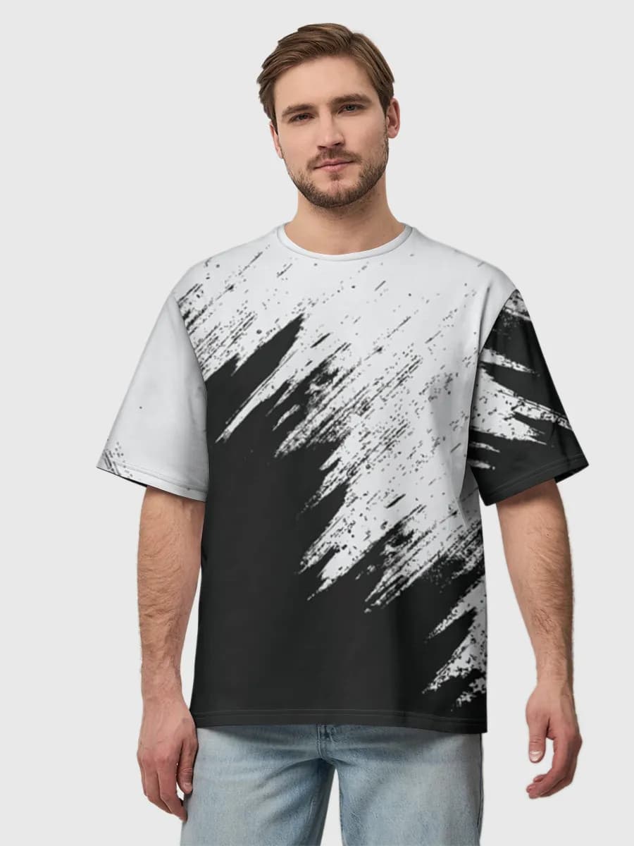 Camiseta de algodón extragrande para hombre