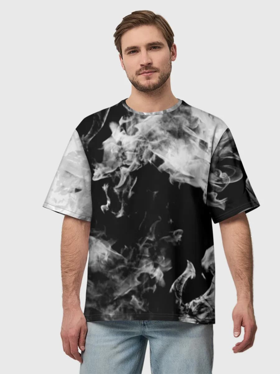 Camiseta de algodón extragrande para hombre