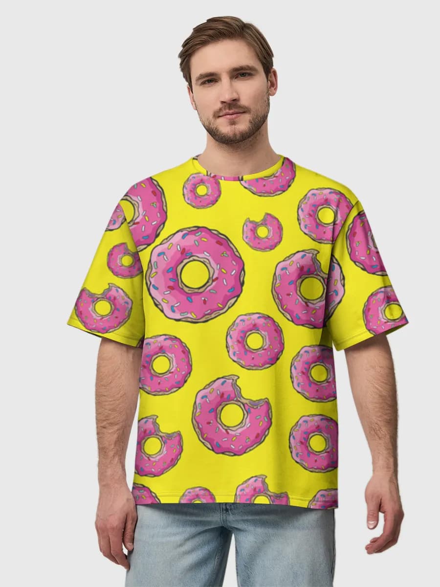 Men's oversized cotton T-shirt