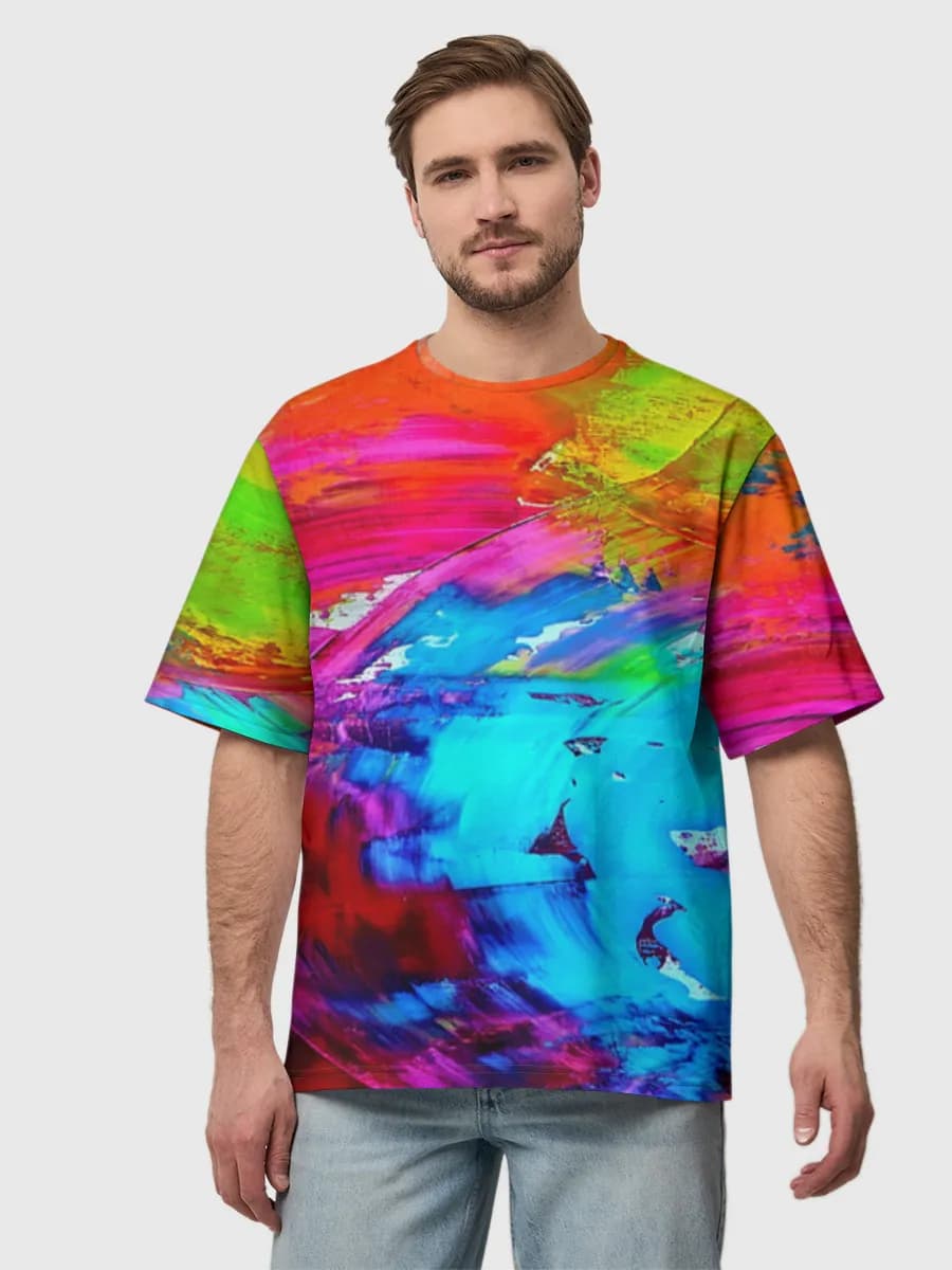 Men's oversized cotton T-shirt